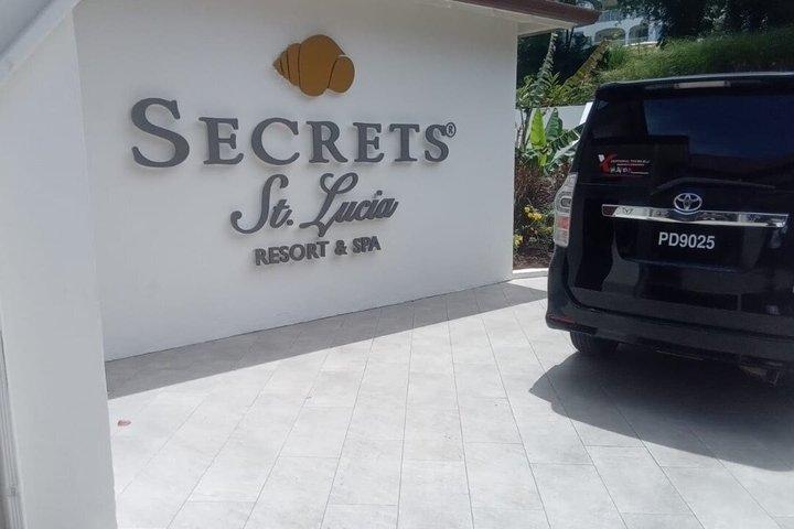 Transferência do aeroporto para Secrets St Lucia Resort & Spa (Grupos de 4)