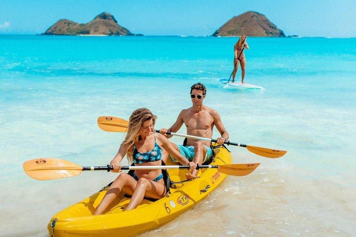 Island Hop! Kayak y snorkel guiados por Mokulua, Kailua Oahu