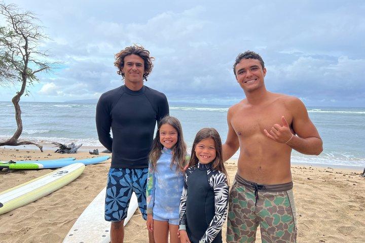 Private Family Surf Lessons on the West Side of Maui