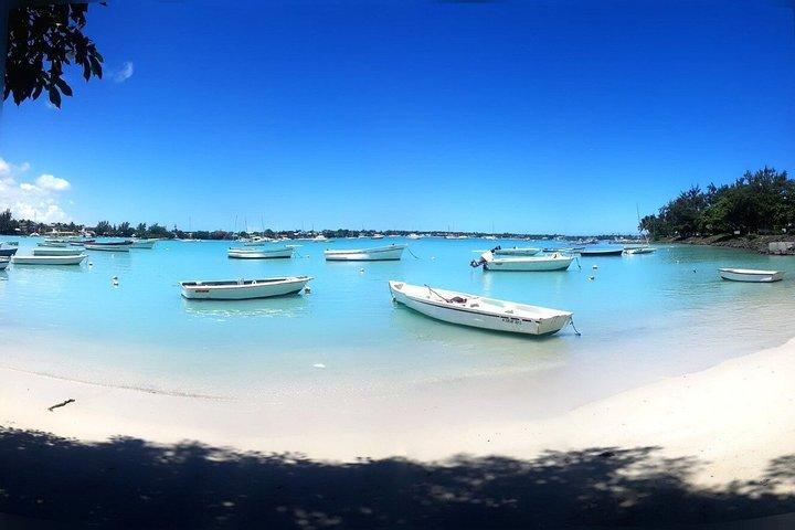 Viaggio in catamarano a Ilot Gabriel, isola piatta e Coin de mire