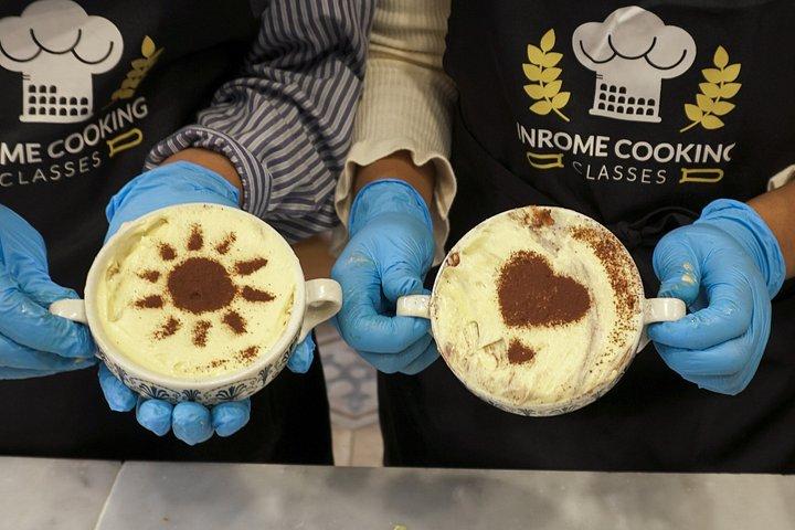 ローマでのパスタ作りとティラミスの料理教室