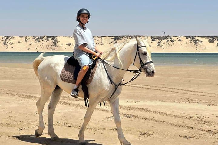 Horseback riding along the coast of Dakhla