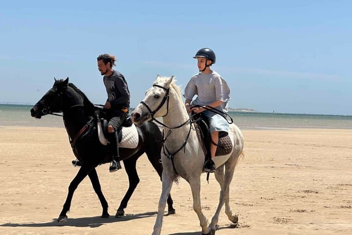 Horseback riding along the coast of Dakhla
