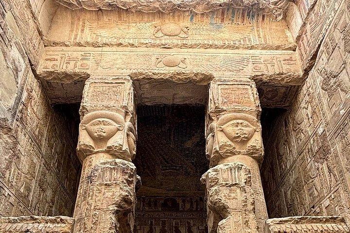 Meio dia privado no Templo Dendera de Luxor