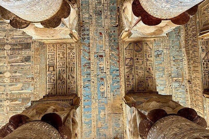 Meio dia privado no Templo Dendera de Luxor