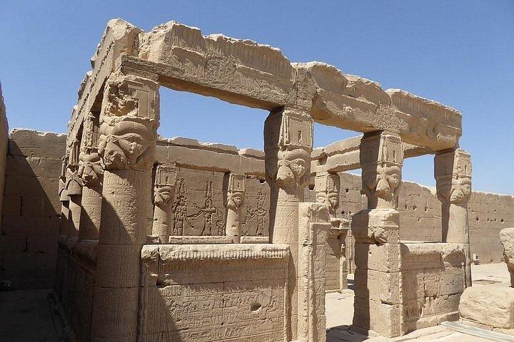 Meio dia privado no Templo Dendera de Luxor