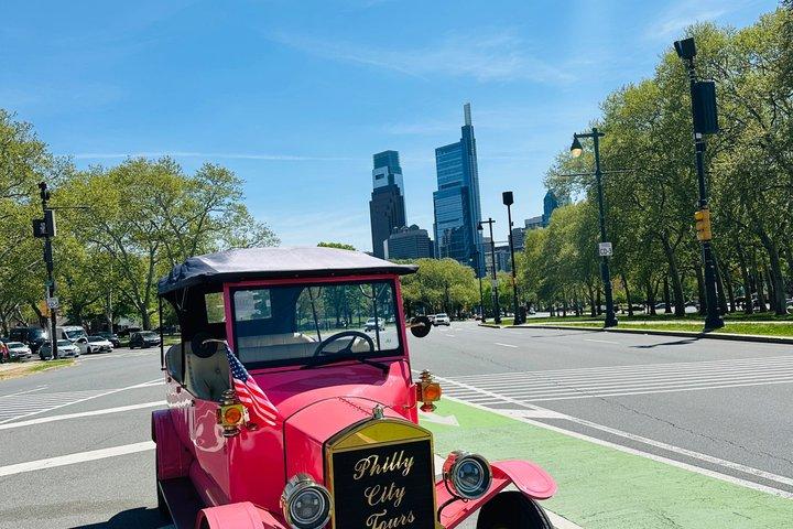 En times tur af Philadelphia historiske steder i en vintage bil