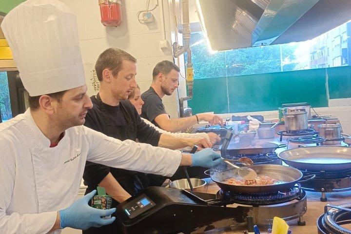 Madrid: Paella- en churros-kookworkshop, ham- en wijnproeverij
