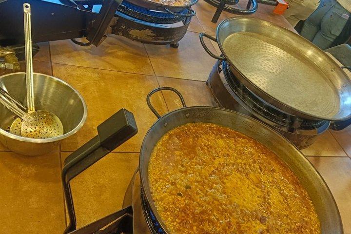 Madrid: Paella- en churros-kookworkshop, ham- en wijnproeverij