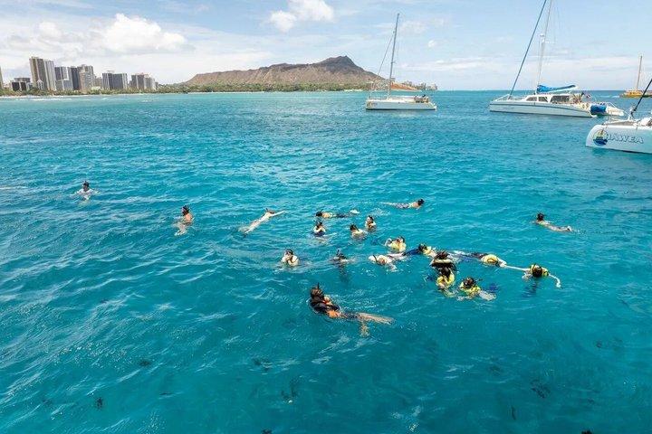 Waikiki : Turtle Canyon Noon Snorkel & Sail from Beach | Oahu