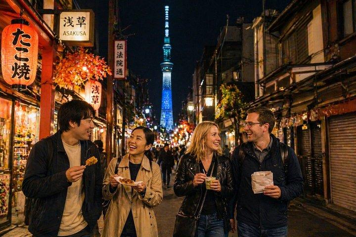 Tóquio: Asakusa Food Tour – 12 pratos e 3 bebidas