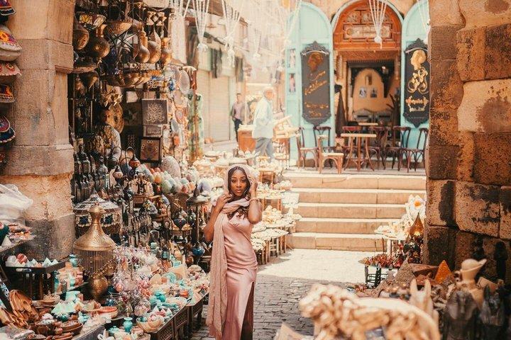 Cairo Tour Khan El Khalili, centro città, pasto e Felucca gratis