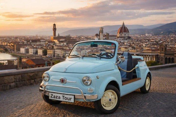 Florence Privétour in Vintage Fiat 500 met panoramisch uitzicht