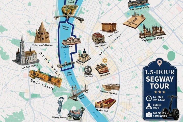 Budapest City Segway / Visites guidées Buda+Pest