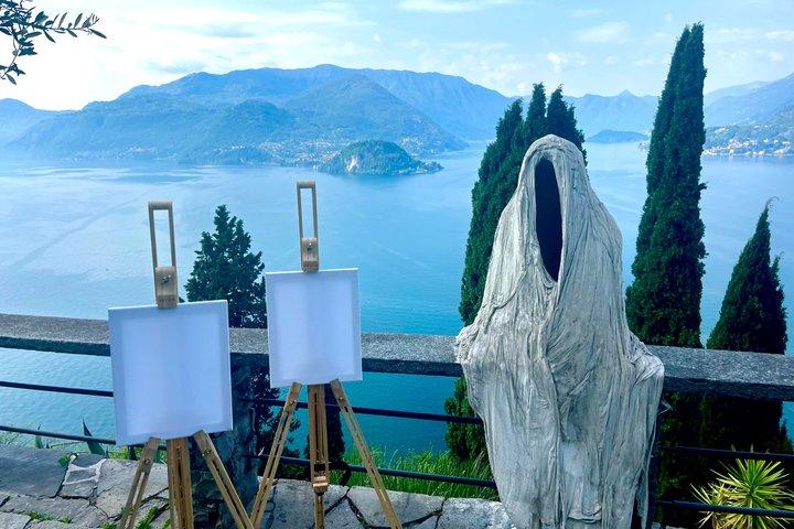 Freiluftmalerei auf Schloss Vezio in Varenna