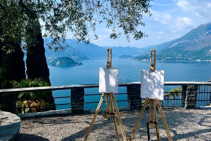 Freiluftmalerei auf Schloss Vezio in Varenna