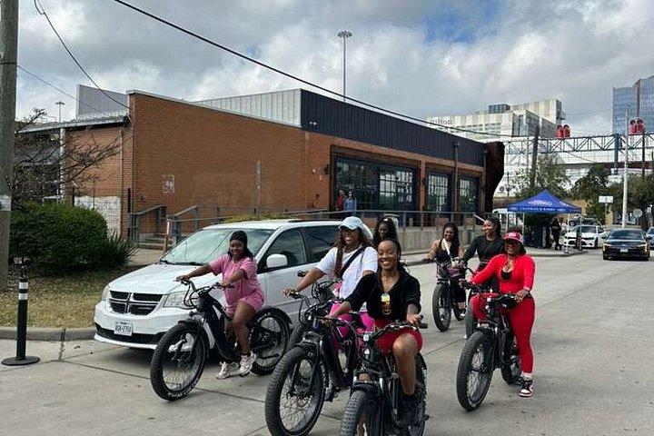 Eバイクセルフガイド付きヒューストンダウンタウン壁画ツアー