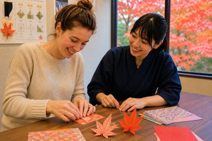 Origami klasse i Kyoto med engelsktalende instruktør