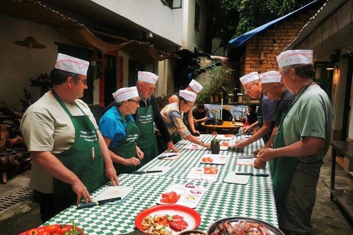 Yangshuo madlavningskursus med markedsrejse