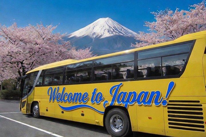 富士山五合目、箱根大涌谷、芦ノ湖、御殿場アウトレット