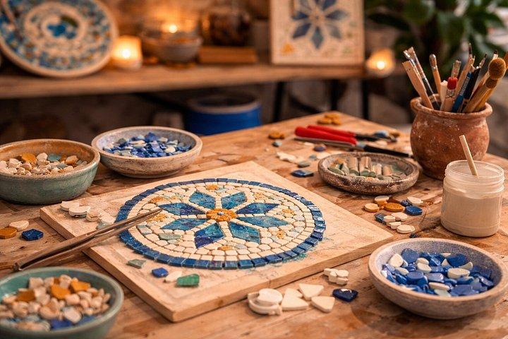 アテネモザイクアートワークショップ in ガジ : 自分だけのアート作品を作る