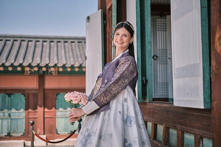 ソウル景福宮で映画韓服撮影
