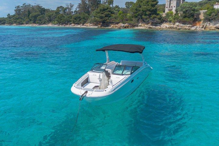 カンヌ：レランス諸島へのプライベートシーレイボートツアー、水泳とシュノーケリング