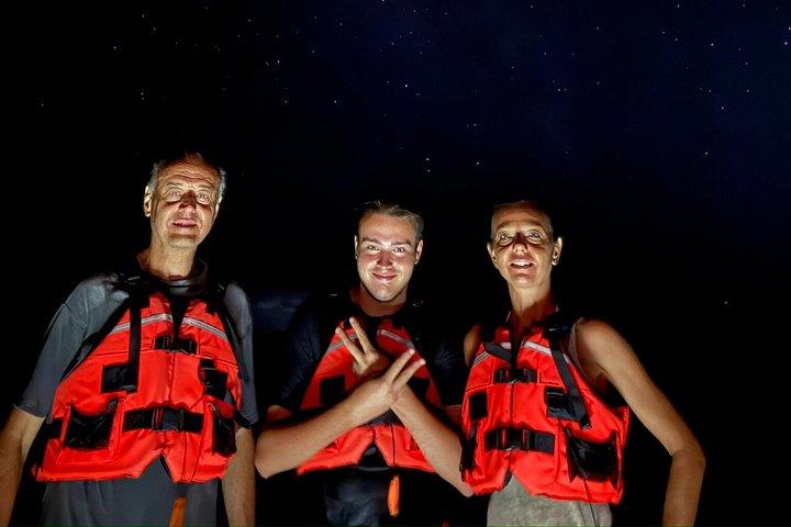 Holbox kayak Bioluminescense tour