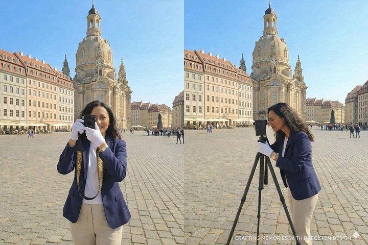 Dresda : Fotografia istantanea con magneti da viaggio con QR Code