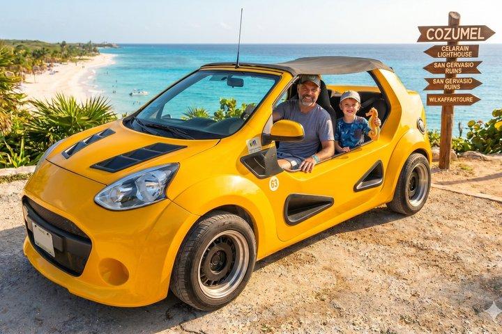 Excursion privée en buggy au parc écologique de Punta Sur : expérience tout inclus