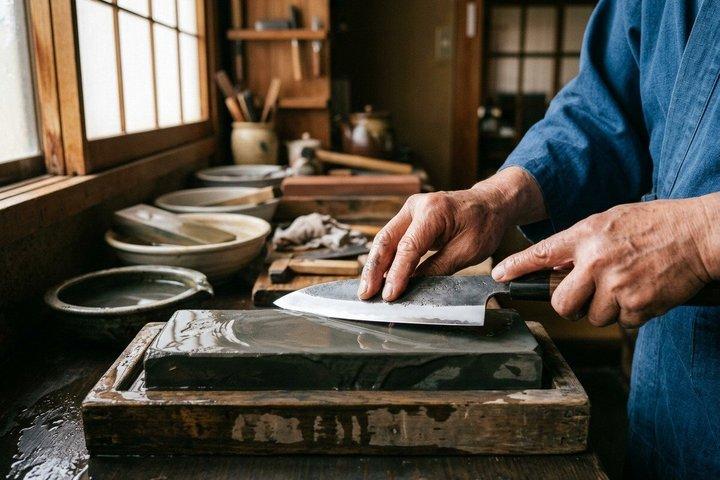 Kyoto: Traditionel japansk køkken kniv efterbehandling workshop