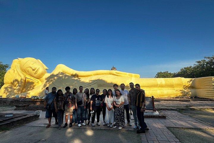 水上マーケットとアユタヤ世界遺産へのプライベート ツアー
