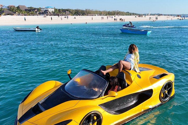 ザンジバルのジェットカー体験 ドローンの写真と動画で