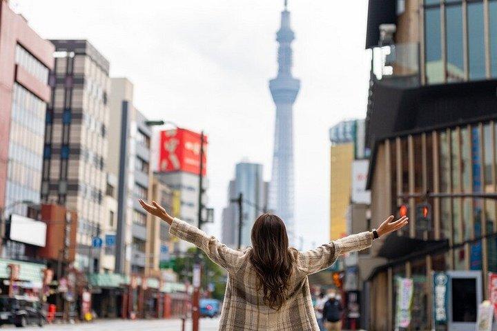 浅草東京、寺院と川沿いの公園で撮影