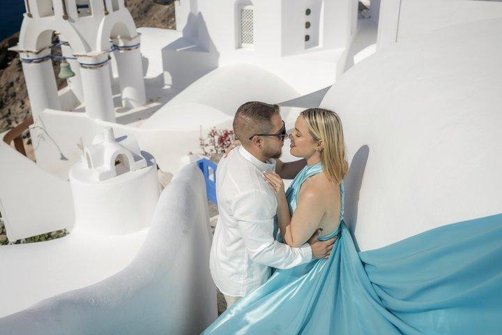 フライングドレス撮影 santorini Oia (スキップ・ザ・ライン)