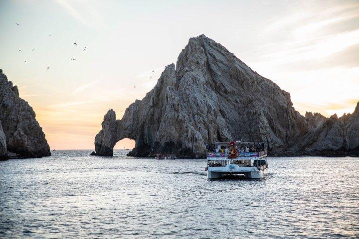 Sunset Booze Cruise mit Getränken, Fajita Dinner und Party Vibes