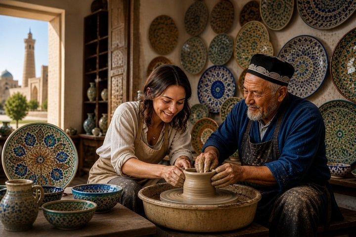Private Bukhara-Samarkand Transfer via Gijduvan Museum of Ceramic