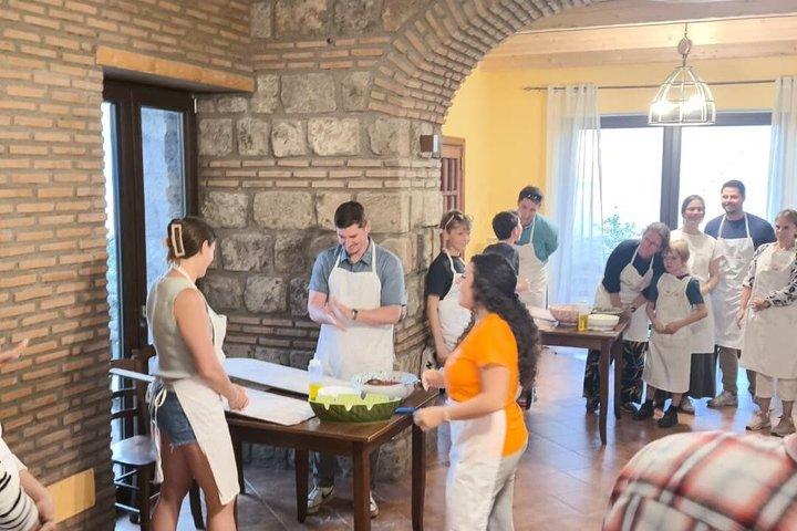 Sorrento Pizza Making Class, sobremesa, vinho, limoncello e pickup