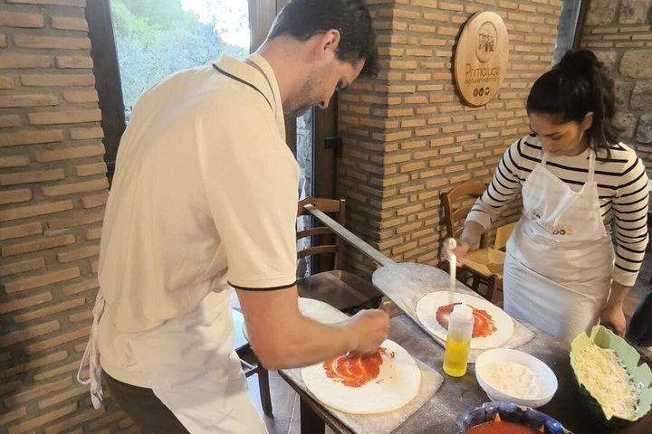 Sorrento Pizza Making Class, sobremesa, vinho, limoncello e pickup