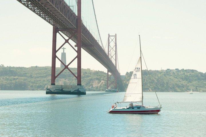 Discover Lisbon aboard a private sailboat in the Tejo
