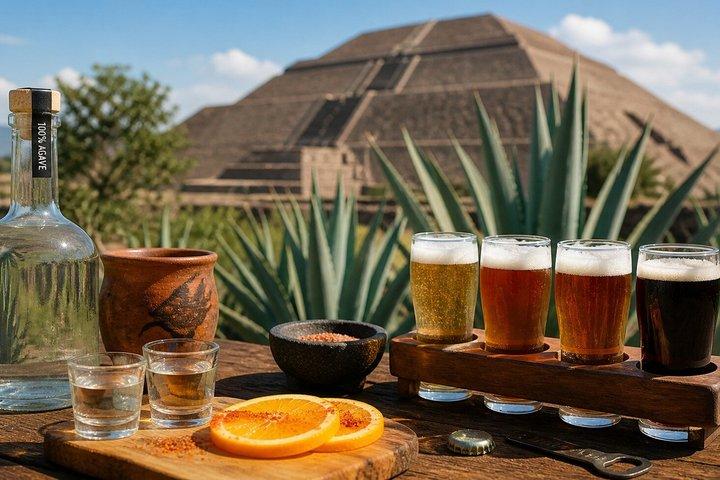 After the Match Teotihuacan Tour with Tacos, Mezcal & Beer