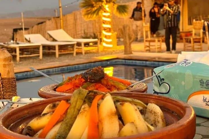 Agafay Desert Camel Ride Sunset Dinner and Live Moroccan Show