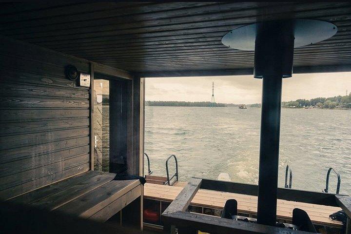 Helsinki Moderne finnische Schwimmsauna am Meer Erfahrung & Fortgeschrittener