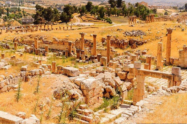 Excursão privada de dia inteiro a Jerash, Madaba e Monte Nebo saindo de Amã