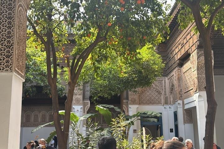 culture tour of Marrakech Jewish quarter Bahia palace, and Kasbah