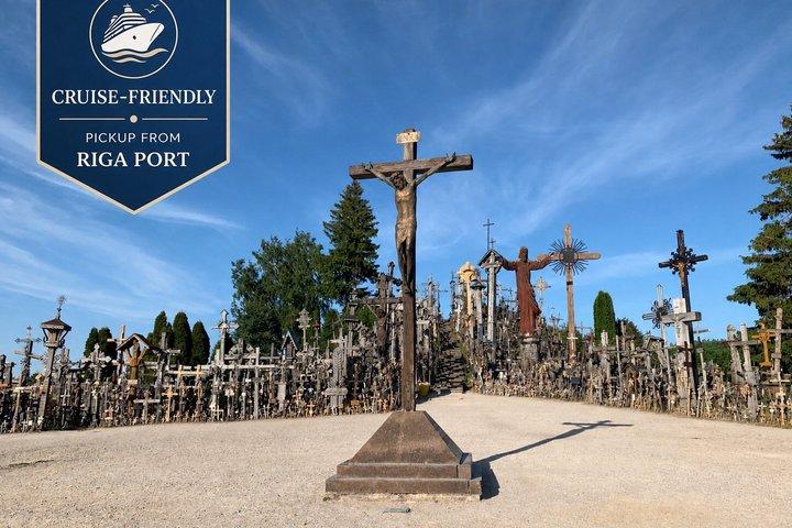 Von Riga Kreuzfahrt Hafen Hill of Crosses Landausflug