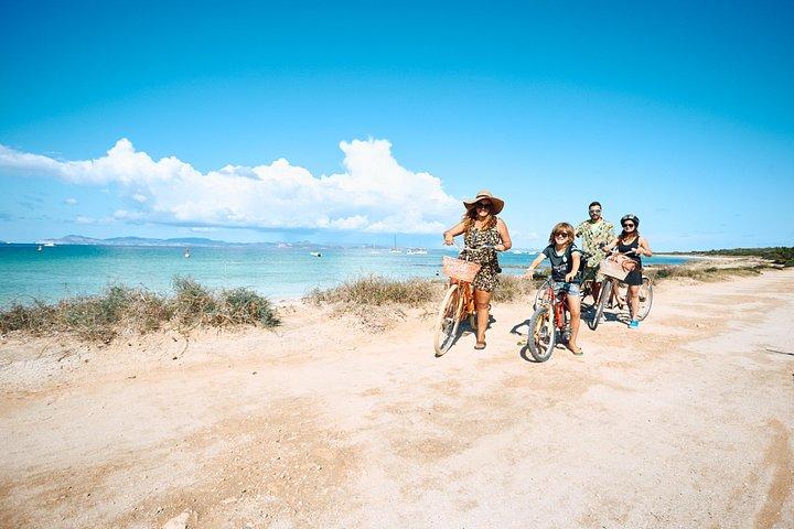 Visite à vélo de Ses Illetes Départ d'Eivissa