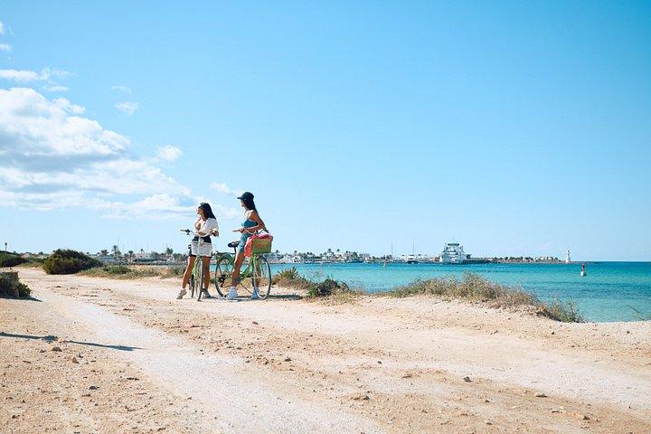 Visite à vélo de Ses Illetes Départ d'Eivissa