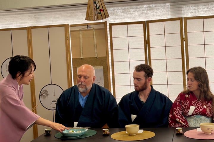 Tokyo Tea Ceremony in Asakusa with Kimono, Matcha & Wagashi