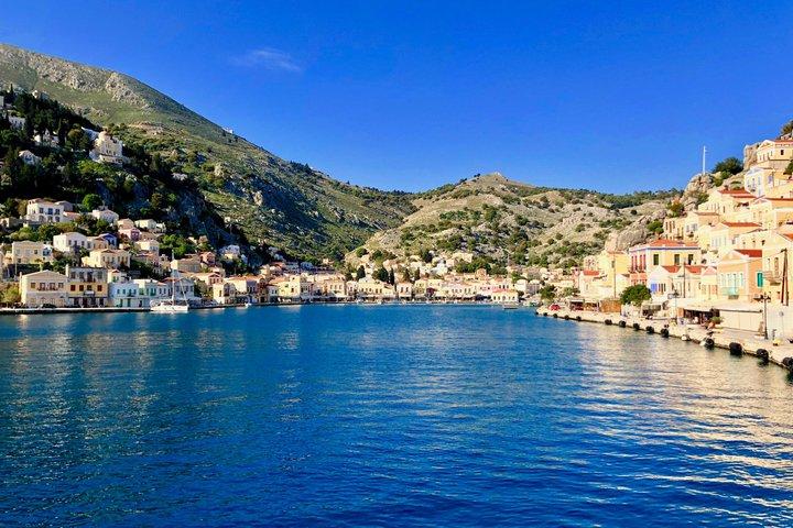Symi Island Day Trip with Swimming at St George's Bay and Pick Up